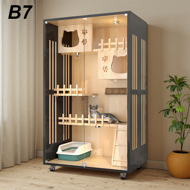Eeeza Movable Multi-Tier Cat Control Cat House