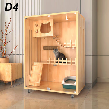 Eeeza Movable Multi-Tier Cat Control Cat House