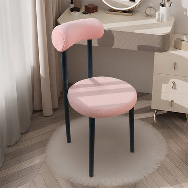 Eeeza Casual Lamb's Wool Dining Chair