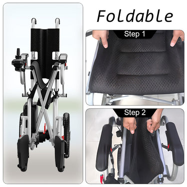 Eeeza N80012 Foldable Portable Electric Wheelchair