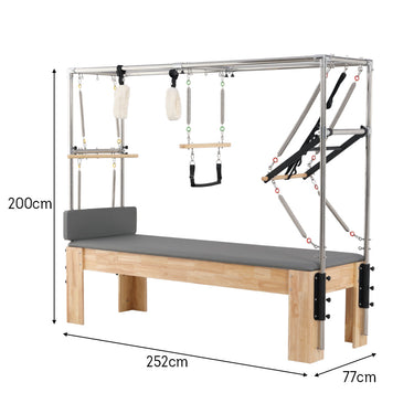 Eeeza 5-Piece Trapeze Table Reformer Chair Ladder Barrel Spine Corrector Pilates Machine Set