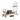 Eeeza Oak Wood Frame Pilates Reformer with Half Trapeze Table - Grey