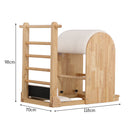 Eeeza Oak Wood Frame Pilates Ladder Barrel