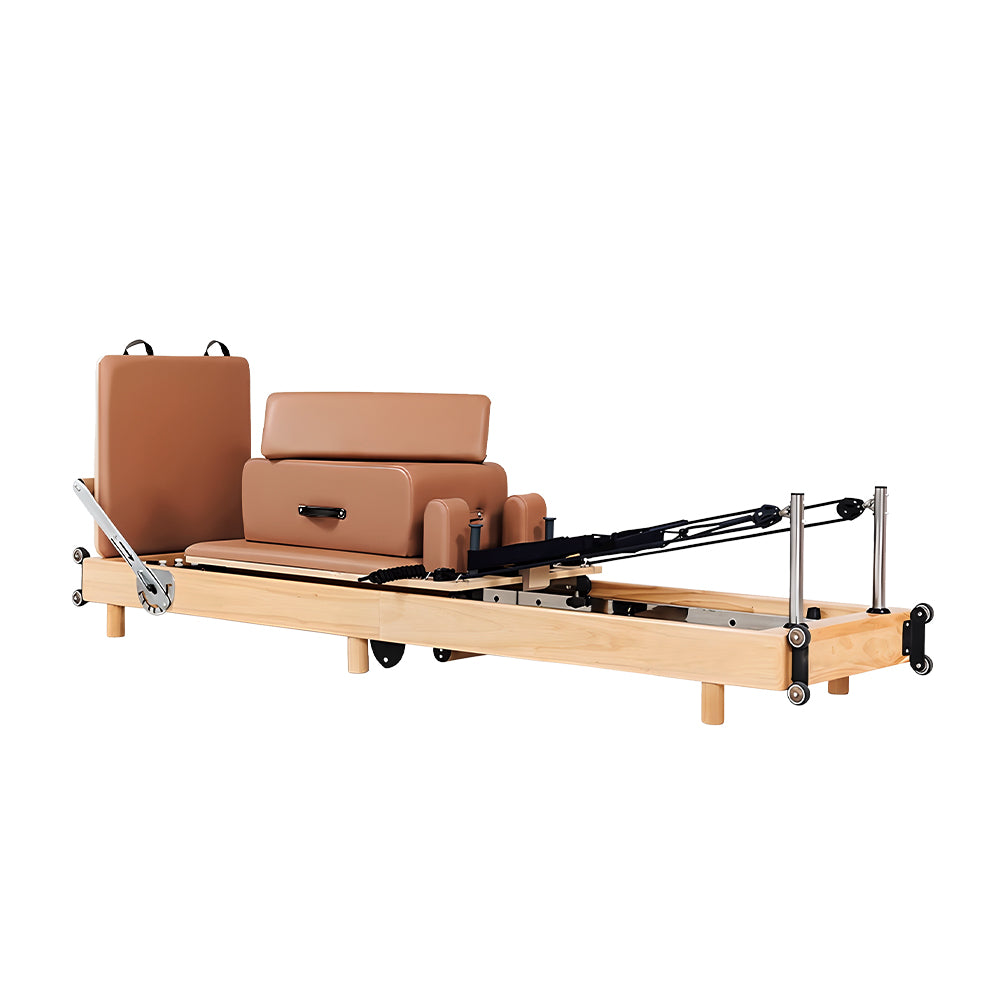 Eeeza Foldable Solid Wood Frame Pilates Reformer
