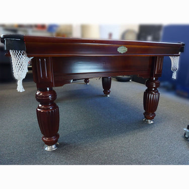 Eeeza 9FT Walnut Frame Slate Billiard Pool Table with Full Accessories