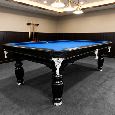 Eeeza 8FT Black Frame Slate Billiard Pool Table With Full Accessories