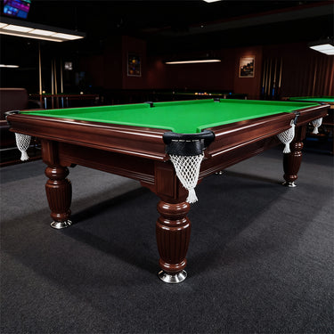 Eeeza 8FT Walnut Frame Slate Billiard Pool Table With Full Accessories