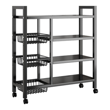 Eeeza Carbon Steel Frame Kitchen Storage Rack