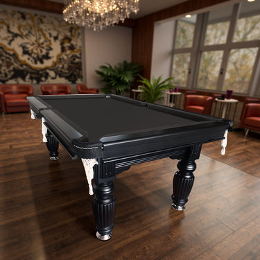 Eeeza Slate Billiard Pool Table with Full Accessories, Black, 7Ft