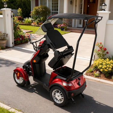 Eeeza B03B Mobility Scooter with Canopy & Windshield, 500W 60V20Ah