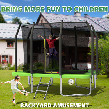 Eeeza Outdoor Trampoline, Rectangular, 90kg Capacity, 6*9 Ft