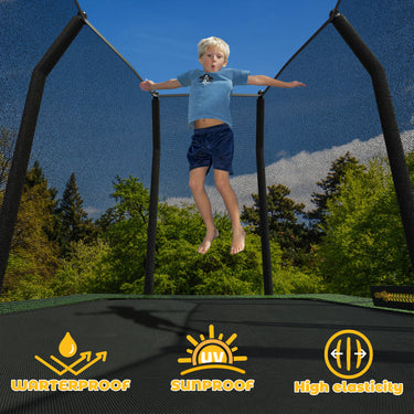 Eeeza Outdoor Trampoline, Rectangular, 90kg Capacity, 6*9 Ft
