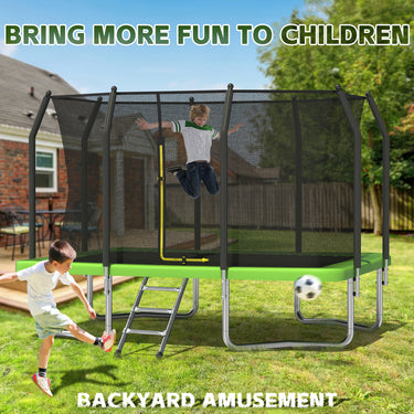Eeeza Outdoor Trampoline, Rectangular, 100kg Capacity, 8*11 Ft
