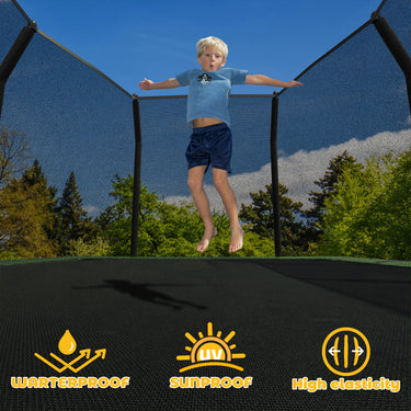 Eeeza Outdoor Trampoline, Rectangular, 100kg Capacity, 9*12 Ft