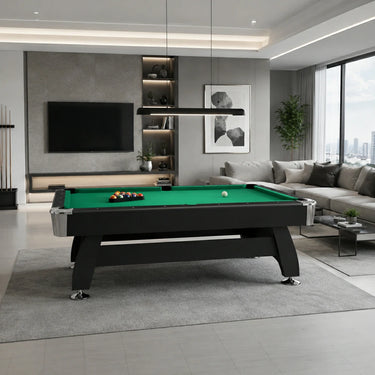 DOBO Billiard Table with Velvet Tablecloth and Accessories, MDF, 7ft