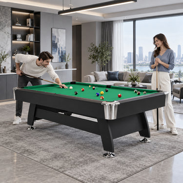 DOBO Billiard Table with Velvet Tablecloth and Accessories, MDF, 7ft