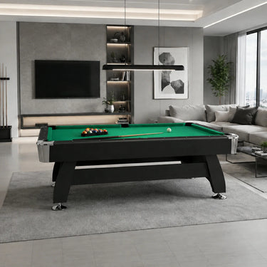 DOBO Billiard Table with Velvet Tablecloth and Accessories, MDF, 7ft