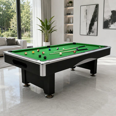 DOBO Billiard Pool Table with Velvet Tablecloth, Full Accessories, 8ft