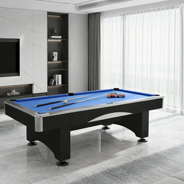 DOBO Billiard Pool Table with Velvet Tablecloth, Full Accessories, 8ft