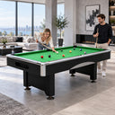 DOBO Billiard Pool Table with Velvet Tablecloth, Full Accessories, 8ft
