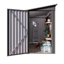 Eeeza Metal Tool House for Garden, 4*9 Ft, Gray