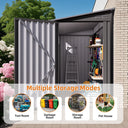 Eeeza Metal Tool House for Garden, 4*9 Ft, Gray