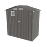 Eeeza Storage Shed with Side Window, Galvanised Steel, 6*3.5 Ft