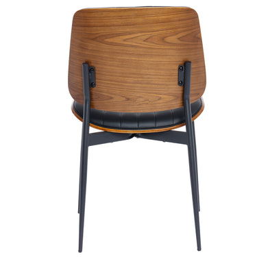 Eeeza Modern Dining Chairs Set, Upholstered PU Leather, 2Pcs