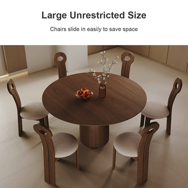 Eeeza Essence Vintage Dining Table, Multi-Layer Board (MLB)‌, Round