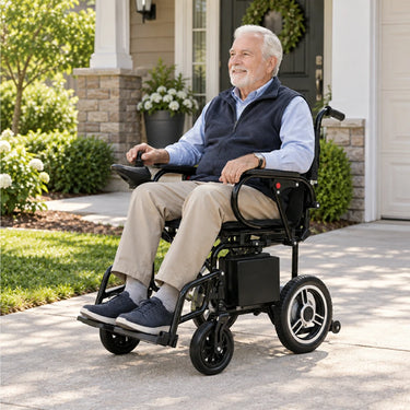 Eeeza 6013A Foldable Portable Electric Wheelchair, 1–6 km/h