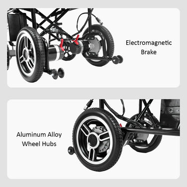 Eeeza 6013A Foldable Portable Electric Wheelchair, 1–6 km/h