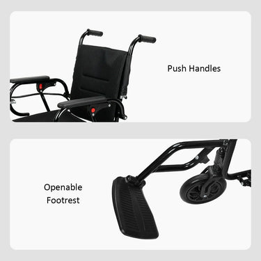 Eeeza 6013A Foldable Portable Electric Wheelchair, 1–6 km/h