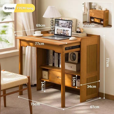 Eeeza Multi-functional Folding Desk for Students, Bamboo