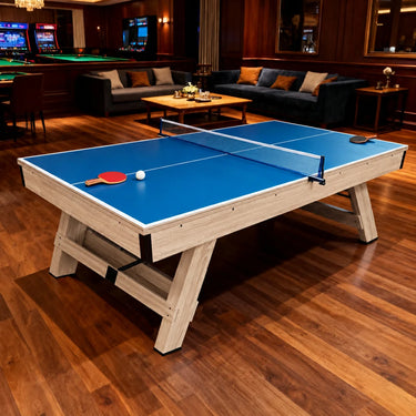 DOBO SPORTS 3-in-1 Billiard Pool Table with Ping Pong & Dining Modes