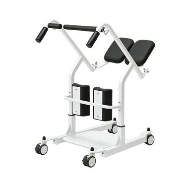 Eeeza HD006 Transfer Stand-up Wheelchair, Steel, 135kg Capacity, White