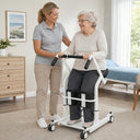 Eeeza HD006 Transfer Stand-up Wheelchair, Steel, 135kg Capacity, White