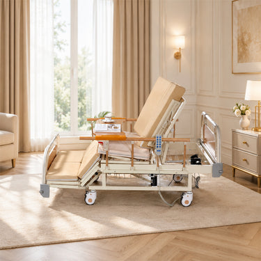 Adjustable Electric Bed for Senior with Nursing Mattress