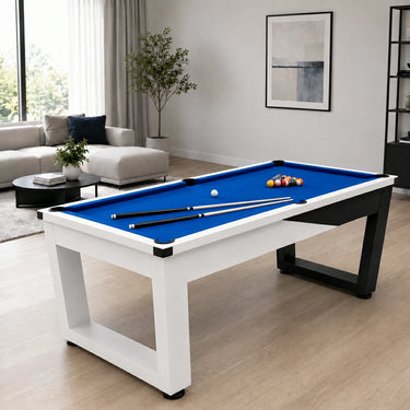 Pool Table with Marble Slate, Iron Legs and Complete Accessories, 8ft