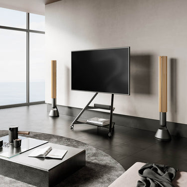 FITUEYES Eiffel V2 FT88 Floor TV Stand with Wheels for 55'-88' Screens