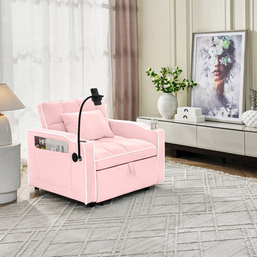 Single-seater Sofa Bed with USB Ports and a Phone Holder, 1.9m Length