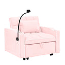 Single-seater Sofa Bed with USB Ports and a Phone Holder, 1.9m Length