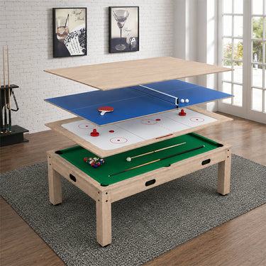 Eeeza 4-in-1 Multi-functional Game Table with Full Accessories, 7ft