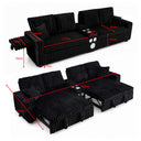 Eeeza Adjustable Modular Sofa Bed with Speaker and Wireless Charger