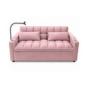 Eeeza Modern Sofa Bed with Phone Holder, Velvet, 2-seater, 190cm