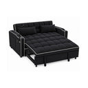 Eeeza Modern Sofa Bed with Phone Holder, Velvet, 2-seater, 190cm