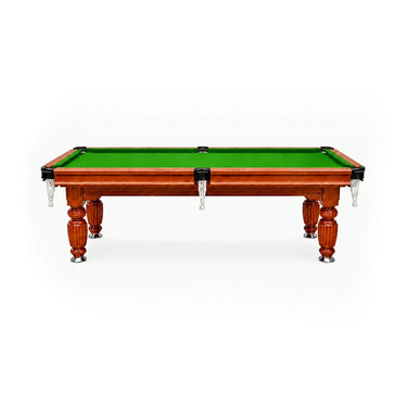 Eeeza Slate Billiard Pool Table with Accessories, Walnut Frame, 8Ft