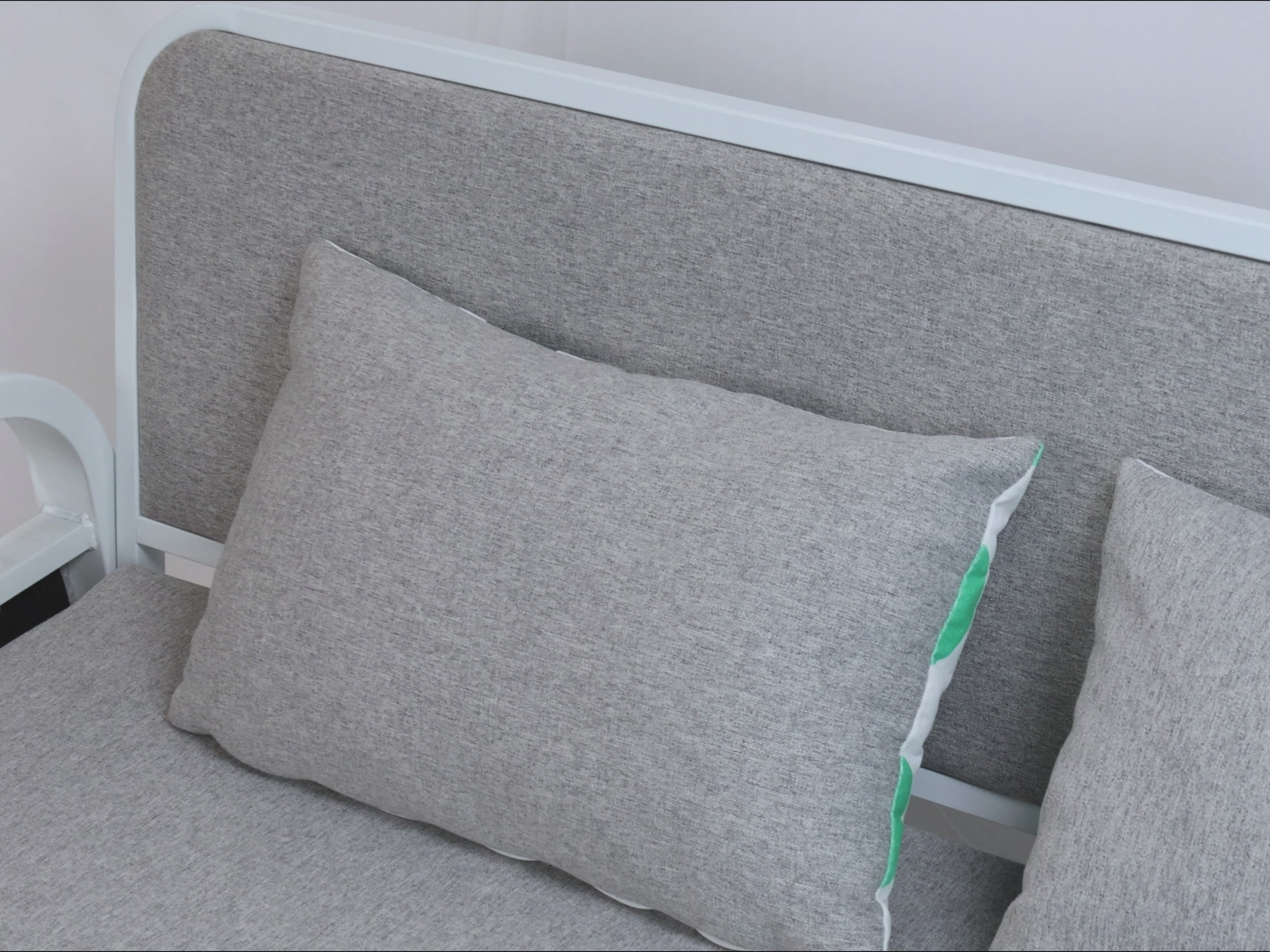 Convertible Sofa Bed with Hidden Storage and 2 Cushions,2-seater, Gray